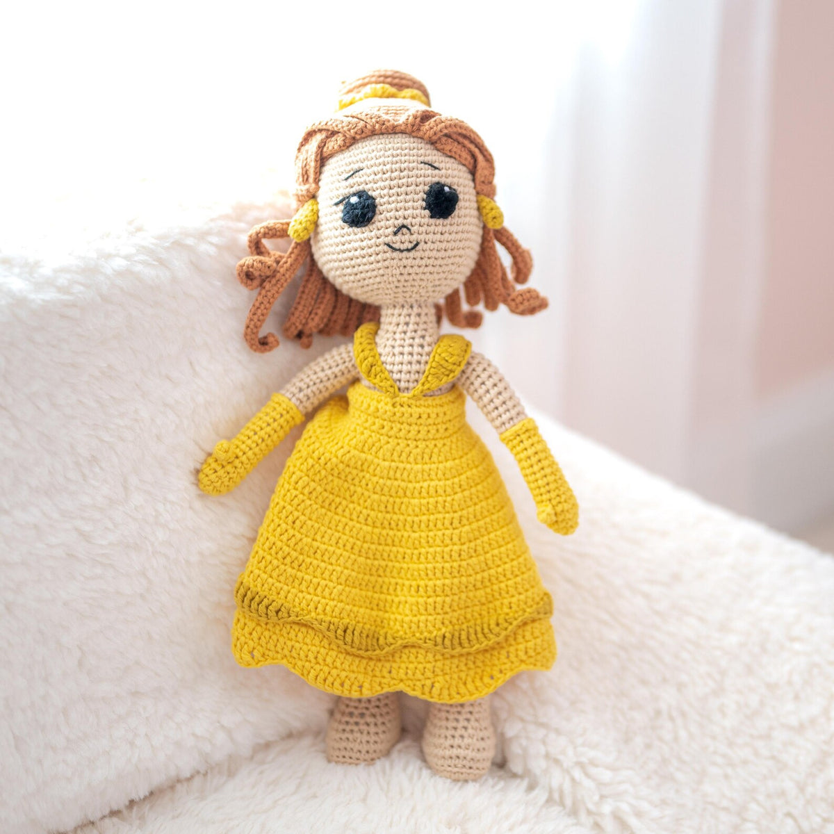 open lace back dress Princess Crochet Doll's Wedding Dress Pattern | ChicVintagPatterns