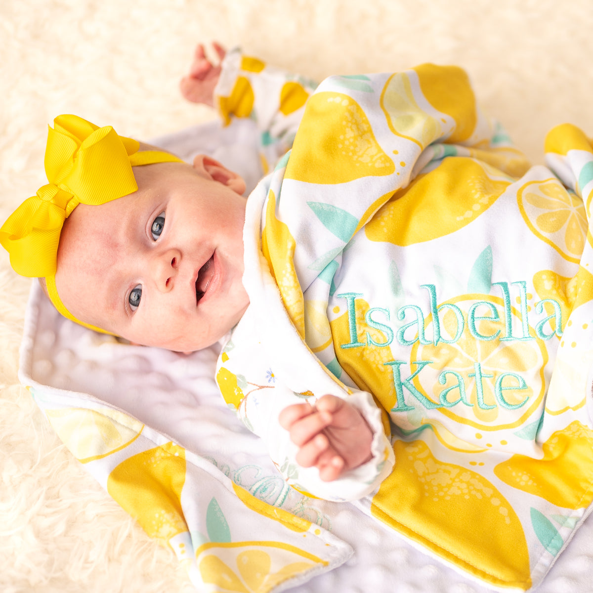 Lemon swaddle online blanket