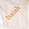 Seersucker Personalized Baby Blankets
