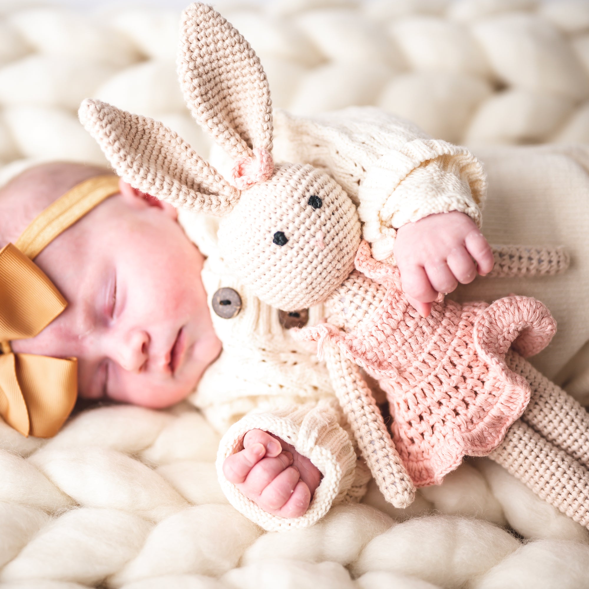 Baby Girl Crochet Bunny Outfit For Newborn Crochet Bunny Outfit