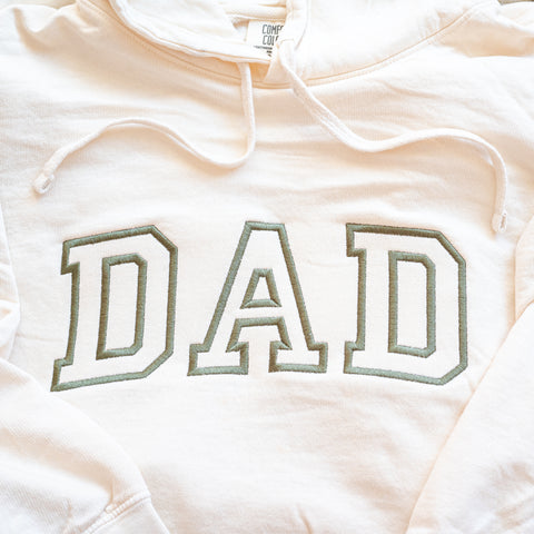 Embroidered DAD Sweatshirt with Hood