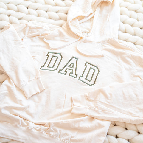 Embroidered DAD Sweatshirt with Hood