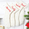 Personalized Christmas Stockings, Embroidered Stockings, Cable Knit Personalized Stockings