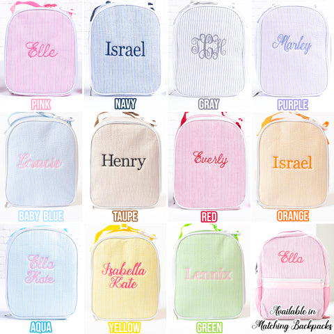 Personalized Kids Lunch Bags