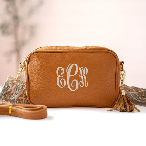 Personalized Crossbody Bag, PU Leather Clutch