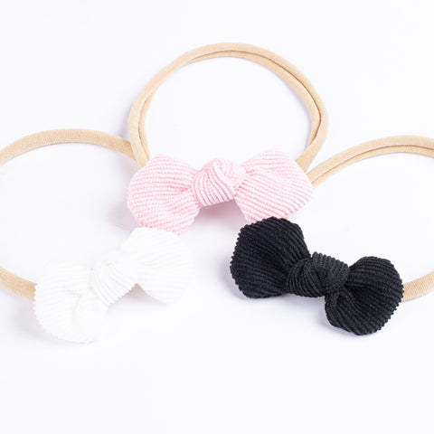 Corduroy Baby Headbands | Set of 3